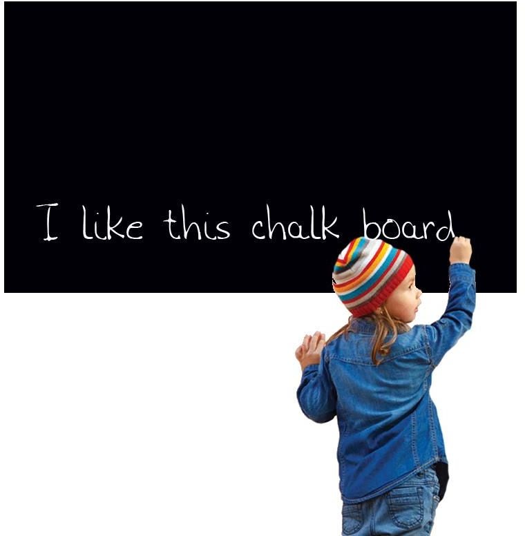 ADM Board Sticker Wallpaper Decor Removable Vinyl Chalkboard Black 45x200cm - Image 2
