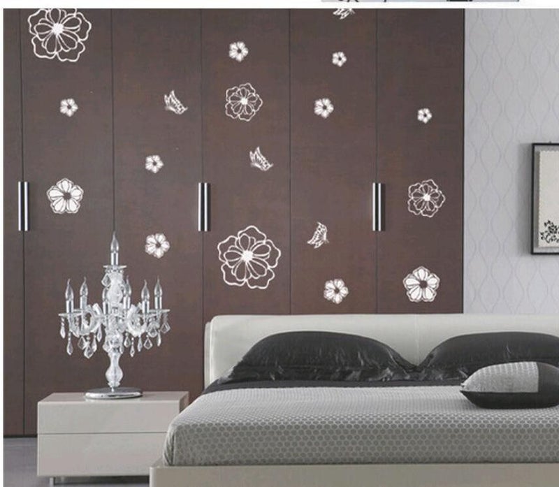 Butterflies Diy Wall Sticker Bathroom Wall Stickers Toilet Living Room Refrigerator Decoration Christmas Decoration For Home Black 30x30cm - v1600673124/N39702076A_4