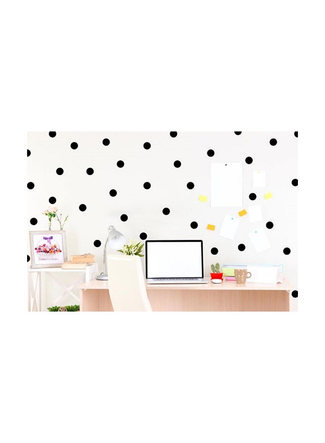 Spoil Your Wall Polka Dots 8Cm 50Pcs/Set Wall Decals For Living Room Home Decor Waterproof Wall Stickers Black 8x8cm 