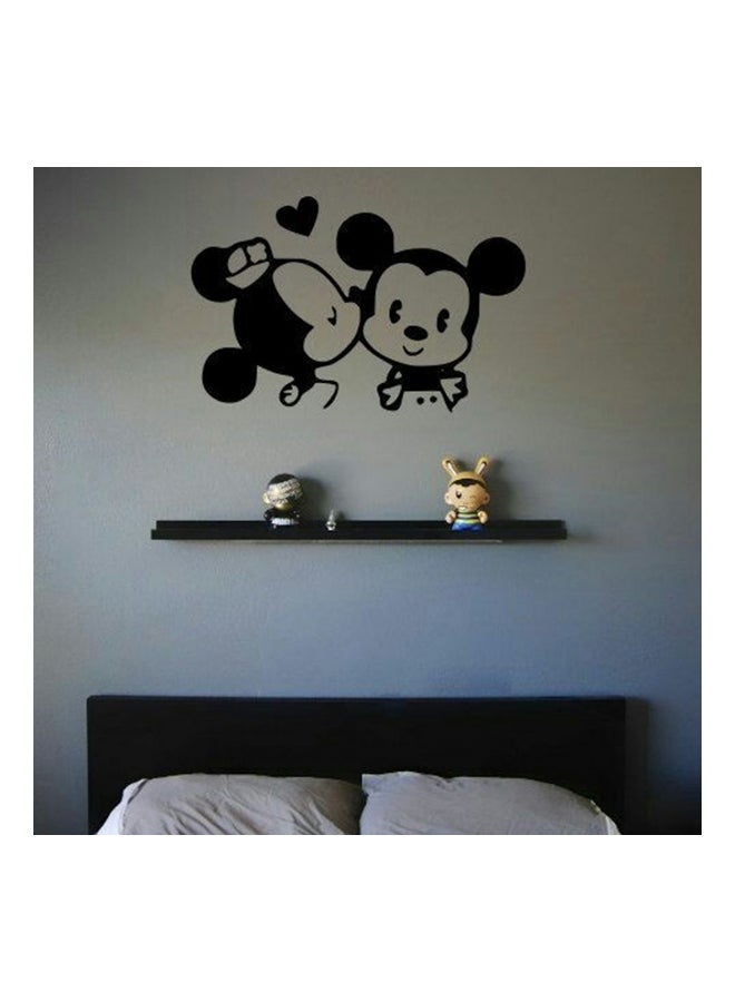 BBOriginalDesigns Micky & Minnie 1 Wall Sticker Black 96x150cm