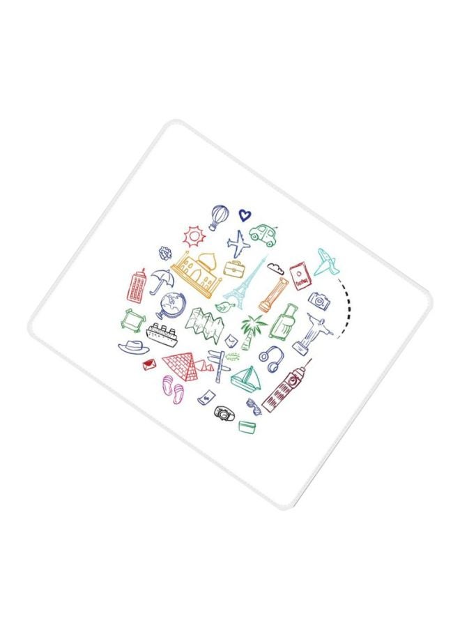 Stylizedd Muscial Instruments Printed Gaming Mouse Pad White/Brown/Yellow  - Image 2