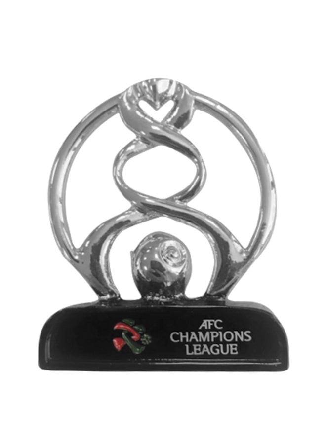 AFC Asian Champions League Rotating 3D Sports Souvenir Football Trophy Silver 5x4cm