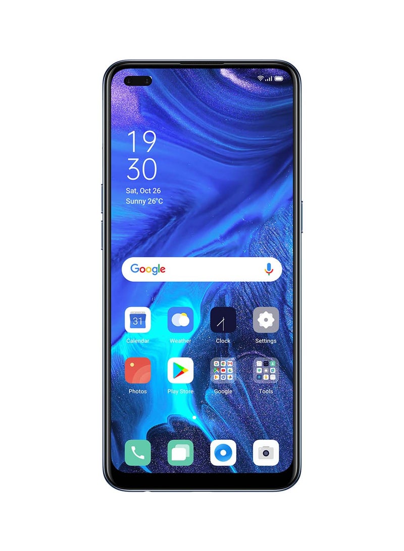 OPPO - Reno 4 Dual SIM Galactic Blue 8GB RAM 128GB 4G LTE - KSA Version - Image 1