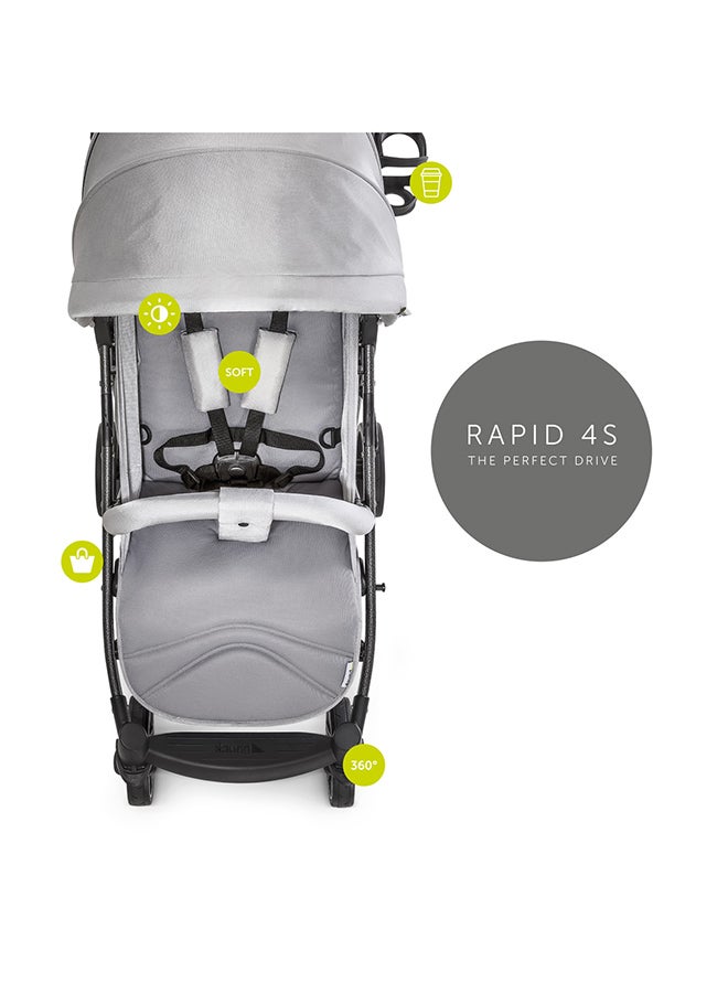 hauck - Rapid 4S Foldable Stroller For Newborn - Lunar Stone - Image 1