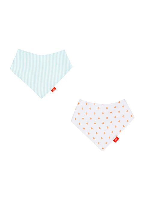 2-Piece Printed Bandana Bibs