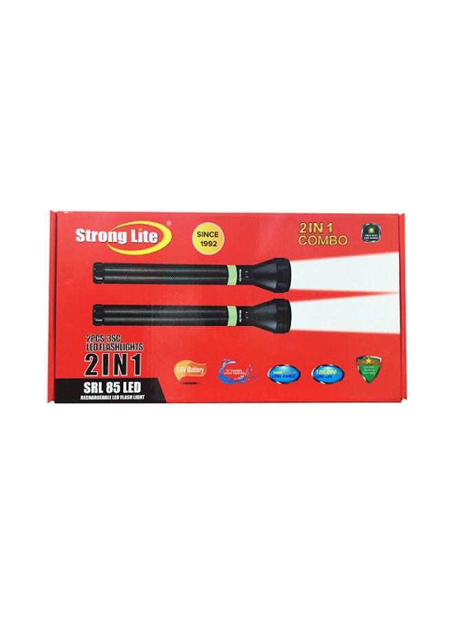 Strong Lite - Rechargeable LED Flashlight Black 208mm - Image 1