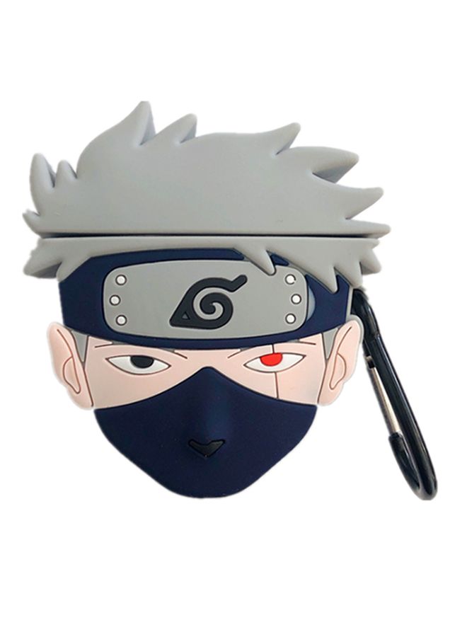 Beauenty Kakashi Designed Case Cover With Carabiner For Apple AirPods 1/2 Grey/Blue/Skin  - Image 1