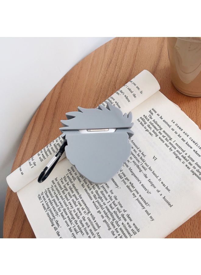 Beauenty Kakashi Designed Case Cover With Carabiner For Apple AirPods 1/2 Grey/Blue/Skin  - Image 2