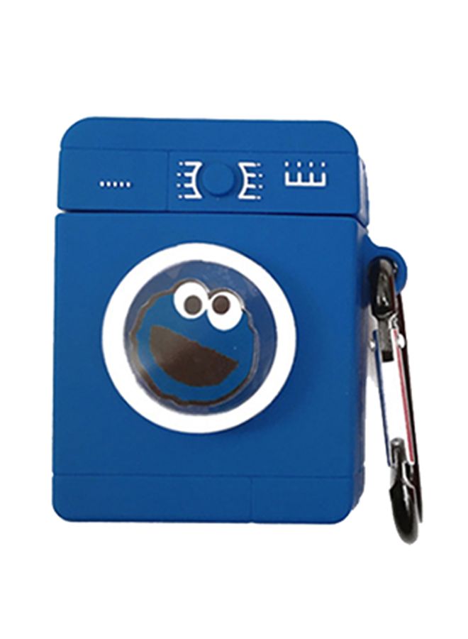 Beauenty Cartoon Logo Themed Protective Case Cover For Apple AirPods 1/2 Blue/White - Image 1