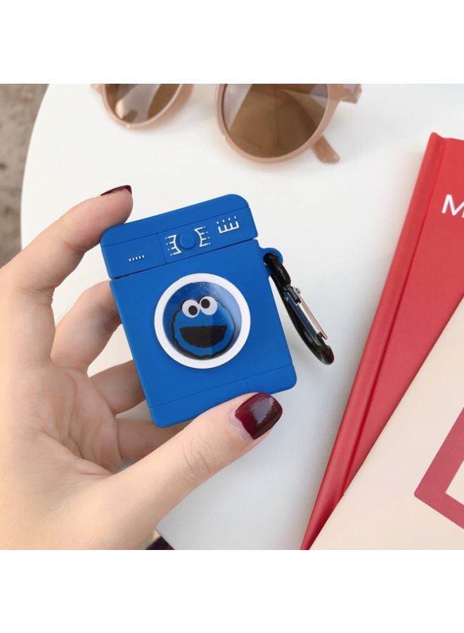 Beauenty Cartoon Logo Themed Protective Case Cover For Apple AirPods 1/2 Blue/White - Image 2