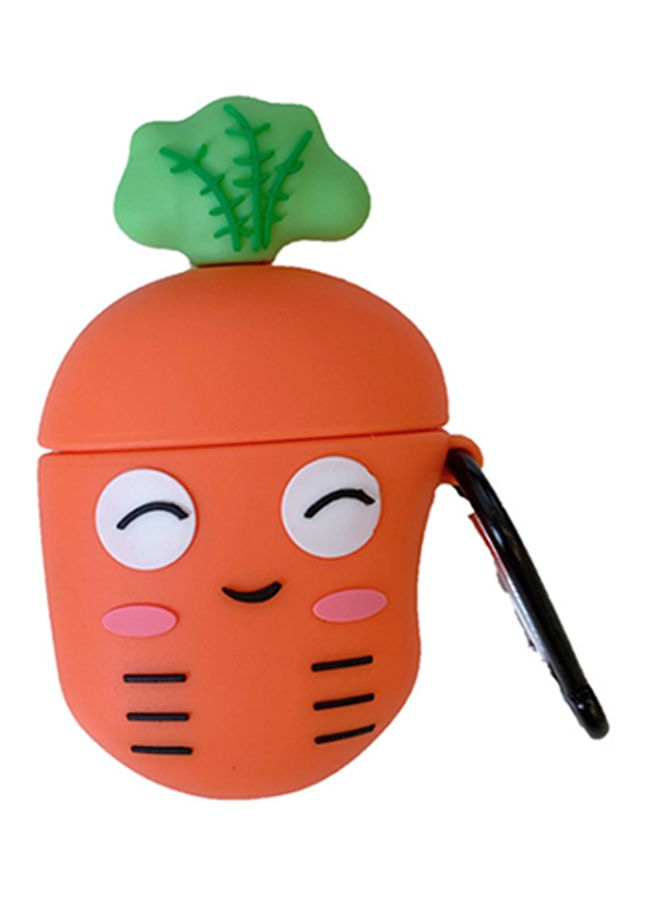 بيوينتي غطاء حماية واقٍ بتصميم شخصية كرتونية لسماعة أبل آيربودز 1/ 2 برتقالي/أبيض/أسود - Image 1