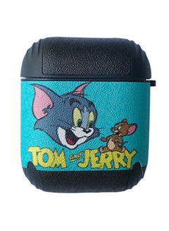 Tom And Jerry Printed Protective Case Cover For Apple AirPods 1/2 Black/Blue/Brown