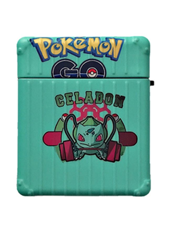 بيوينتي علبة شحن واقية لسماعة أبل آيربودز 1/2 أخضر/أزرق/أحمر - Image 1