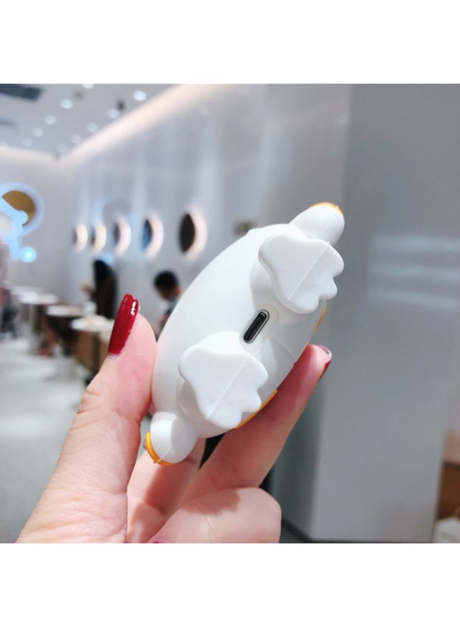 بيوينتي غطاء حماية واقٍ بتصميم شخصية كرتونية لسماعة أبل آيربودز 1/ 2 أبيض/أصفر/أسود - Image 3