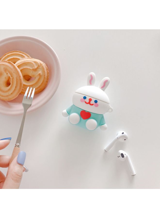 Beauenty Cartoon Rabbits Themed Protective Case For Apple AirPods 1/2 Blue/White/Red - Image 3