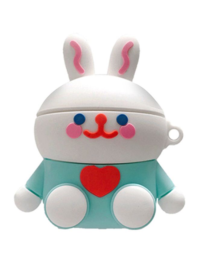 Beauenty Cartoon Rabbits Themed Protective Case For Apple AirPods 1/2 Blue/White/Red - Image 1