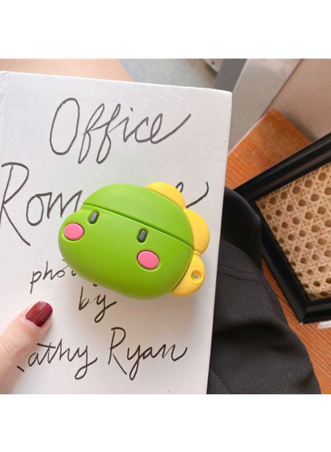 Beauenty Dinosaur Themed Protective Case For Apple AirPods 1/2 Green/Yellow/Pink - Image 2