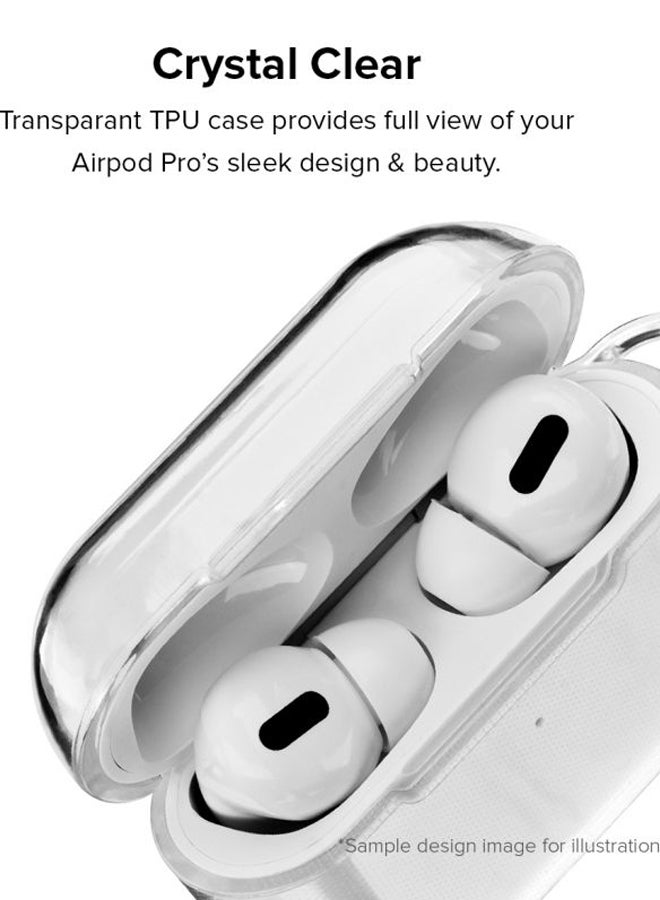 Stylizedd Classic Series Tribal Doctor Printed Case With Carabiner For Apple AirPods Pro Clear/Brown  - Image 2