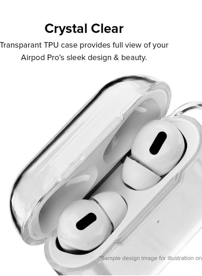 Stylizedd Classic Series Who Flash Printed Case Cover With Carabiner For Apple AirPods Pro Clear/Red/Yellow  - Image 2