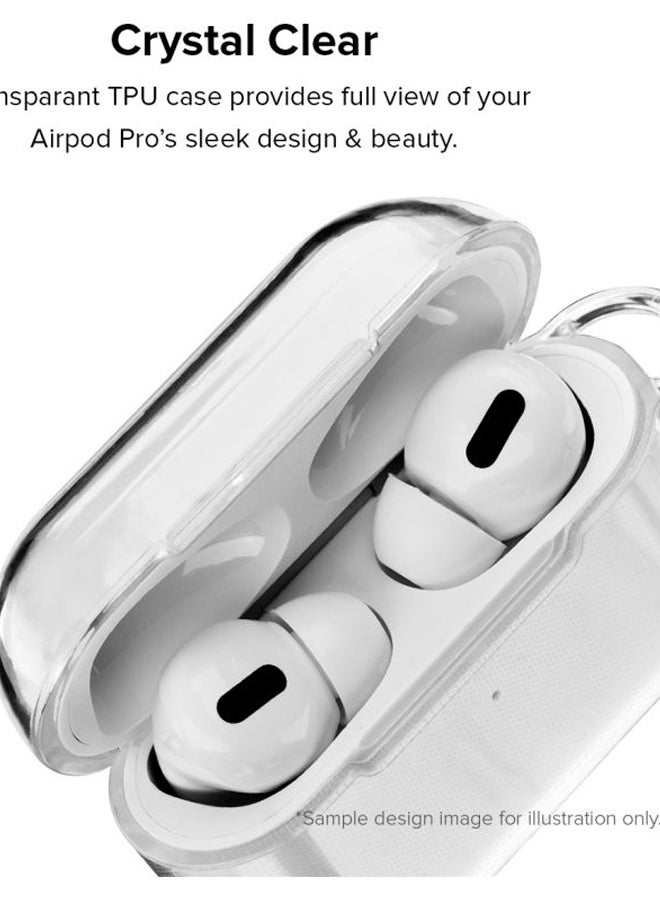 Stylizedd - Classic Series Chai Karak Printed Case With Carabiner For Apple AirPods Pro Clear/Black/Green - Image 1