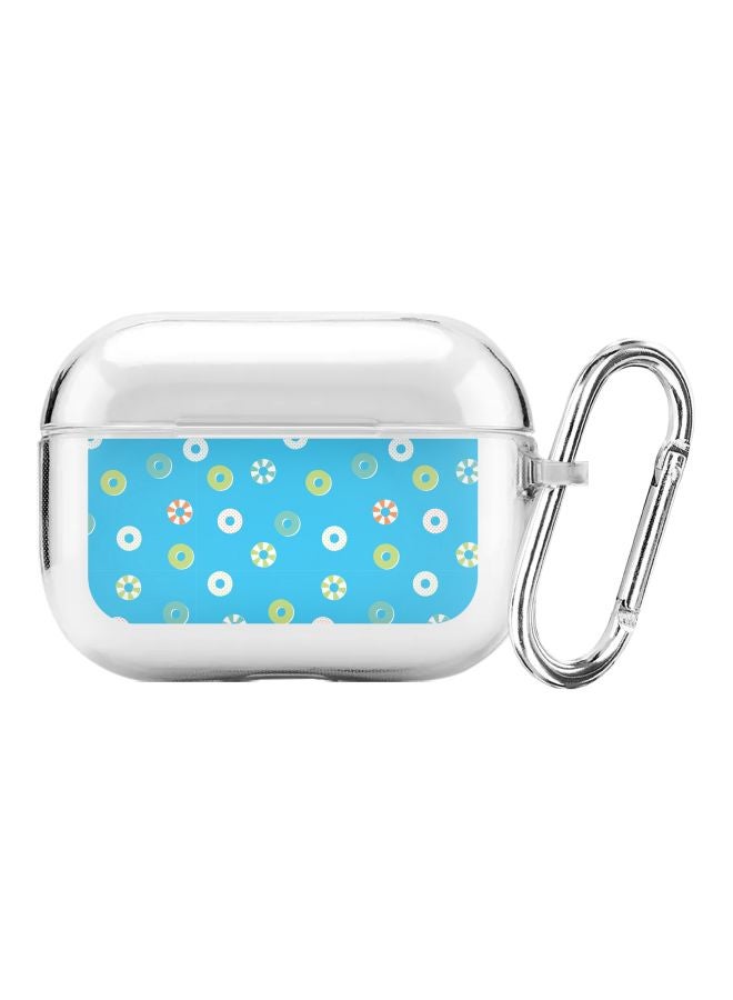 Stylizedd Classic Series Loopy Hoops Printed Case With Carabiner For Apple AirPods Pro Clear/Blue/Red  - Image 1