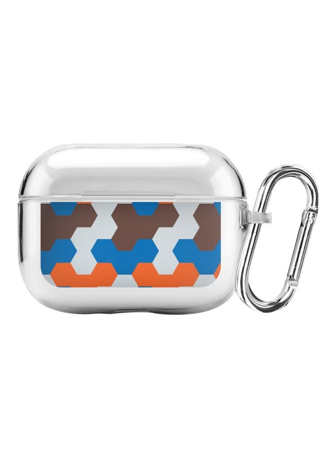 Stylizedd Classic Series Blockbuster Retro Printed Case With Carabiner For Apple AirPods Pro Clear/Blue/Brown - Image 1