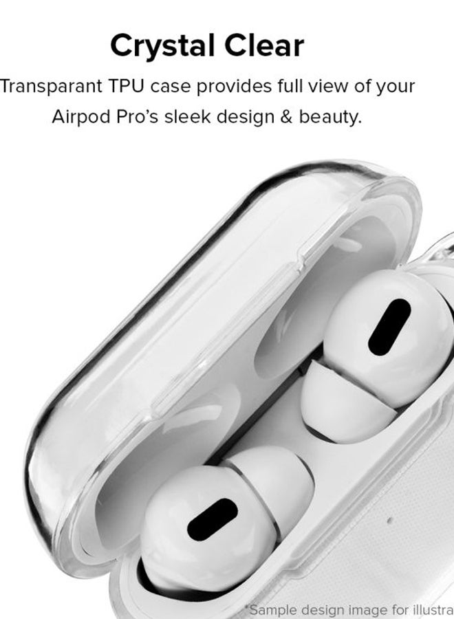 Stylizedd Game On U.A.E Printed Protective Cover With Carabiner For Apple AirPods Pro Clear/Green/Black - Image 2