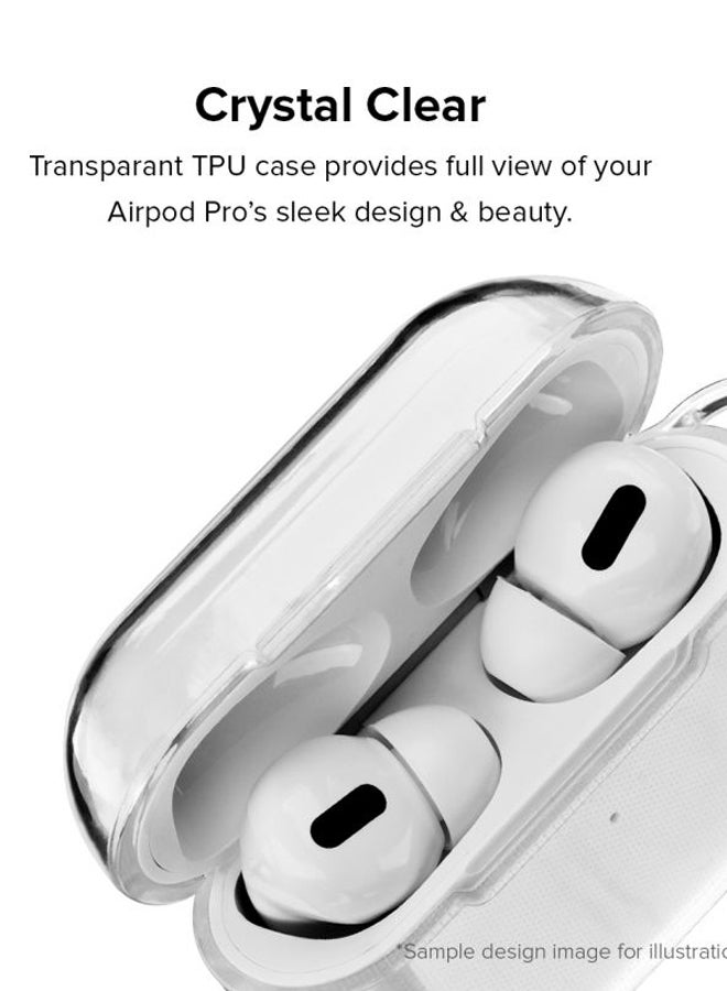 Stylizedd Classic Series Zayed Our Father Printed Case Cover With Carabiner For Apple AirPods Pro Clear/White/Grey  - Image 2