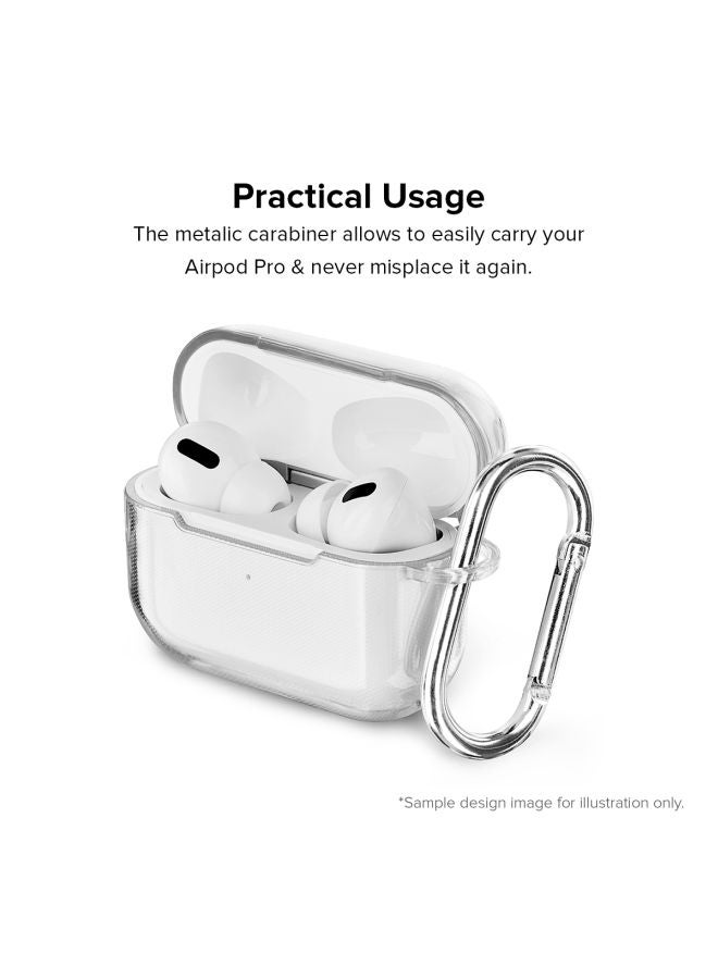 Stylizedd - Classic Series Be Different Printed Case Cover With Carabiner For Apple AirPods Pro Clear/Blue/Red - Image 1