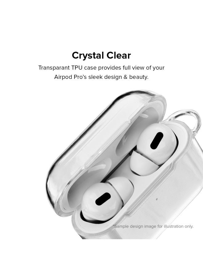 Stylizedd - Classic Series Be Different Printed Case Cover With Carabiner For Apple AirPods Pro Clear/Blue/Red - Image 1
