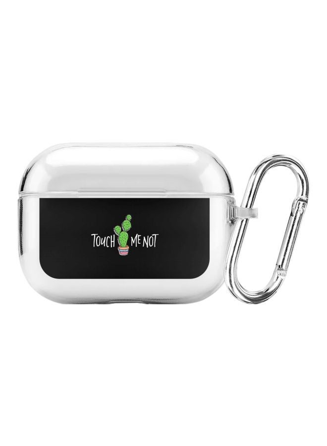Stylizedd - Classic Series Touch Me Not Printed Case With Carabiner For Apple AirPods Pro Clear/Black/Green - Image 1
