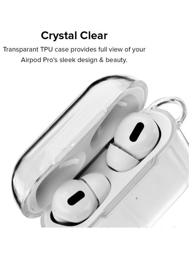 Stylizedd - Classic Series Touch Me Not Printed Case With Carabiner For Apple AirPods Pro Clear/Black/Green - Image 1