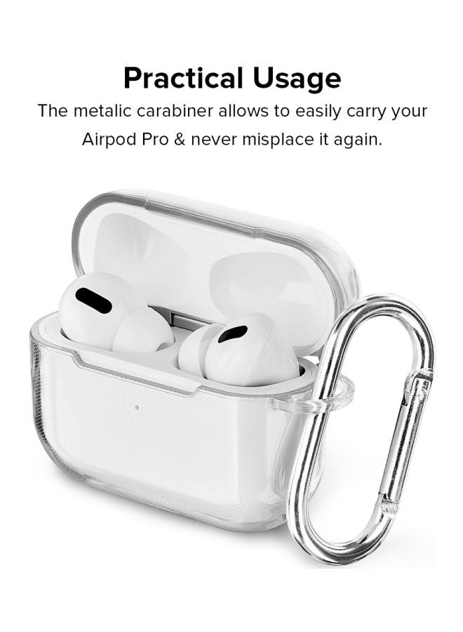 Stylizedd - Classic Series Touch Me Not Printed Case With Carabiner For Apple AirPods Pro Clear/Black/Green - Image 1