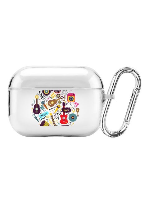 Classic Series Muscial Instruments Printed Case For Apple AirPods Pro Clear/Red/Blue