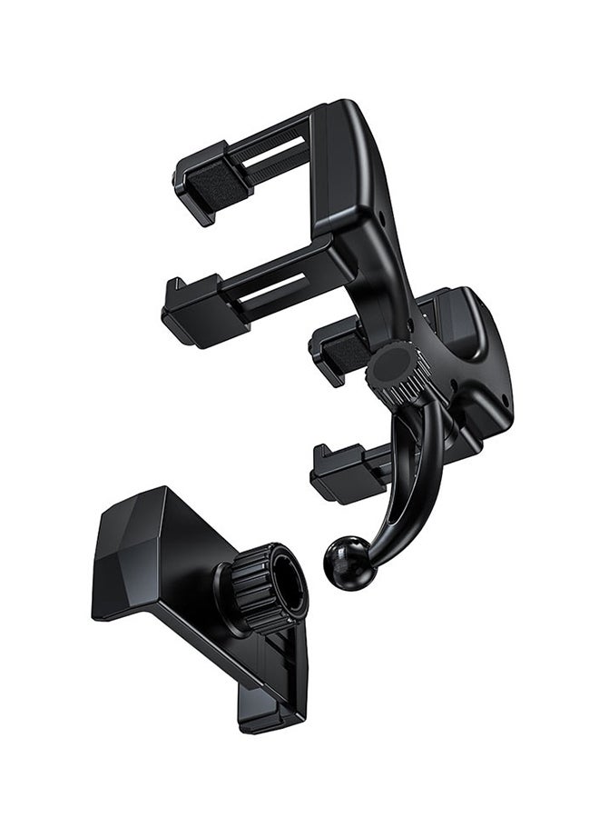 Hoco - Pilot In-Car Rear View Mirror And Mobile Phones Holder Black - Image 1