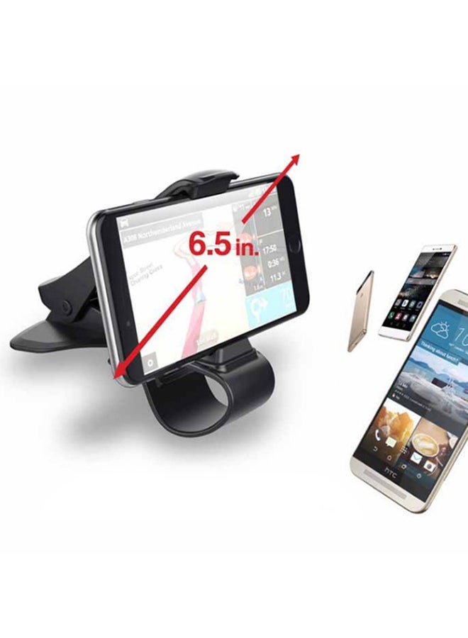 Universal Car Dashboard Mount Holder Stand Clamp Clip For Smartphone Black