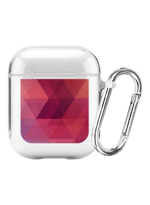 Printed Case With Carabiner For Apple Air Pods 2/1 Three Berries