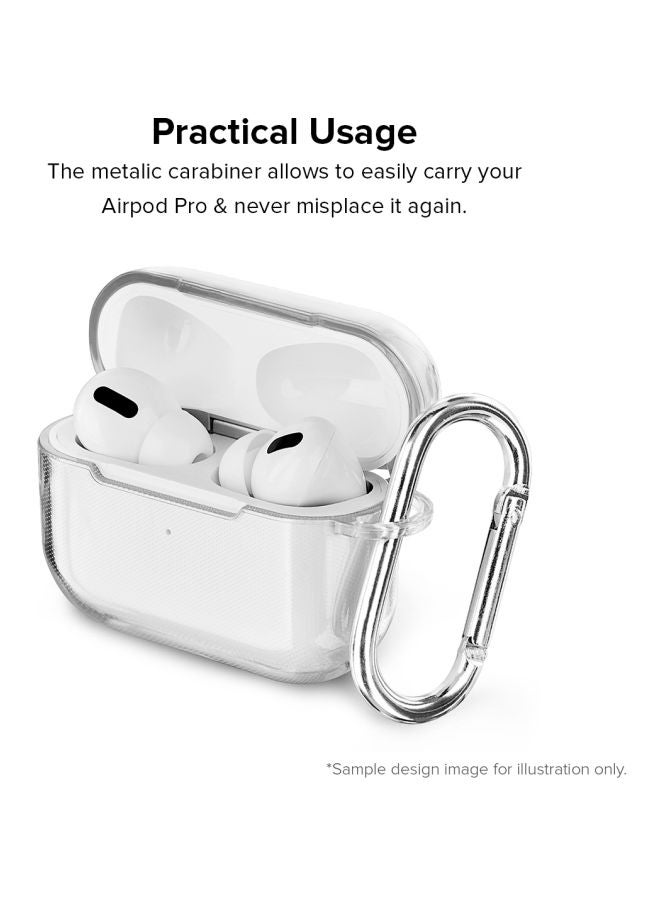 Stylizedd Classic Series Hadouken Printed Case With Carabiner For Apple AirPods Pro Clear/Red/Black - Image 4