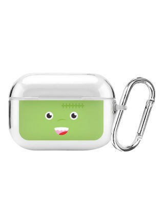 Cute Frankie Printed Protective Cover With Carabiner For Apple AirPods Pro Green/Clear/Black - v1600689432/N40575098A_1