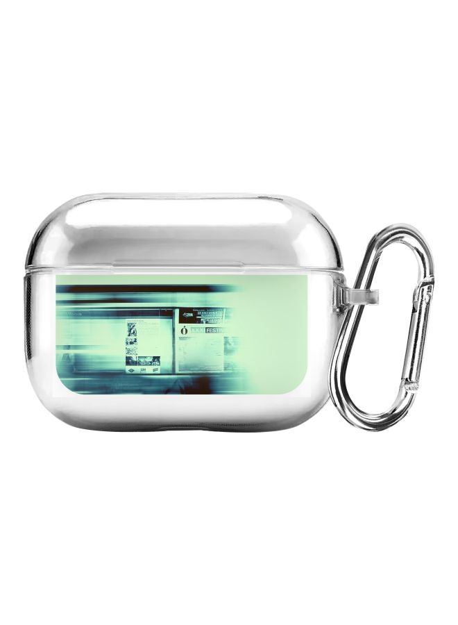 Stylizedd Classic Series Blurry Station Printed Case For Apple AirPods Pro Clear/Green/Black - Image 1