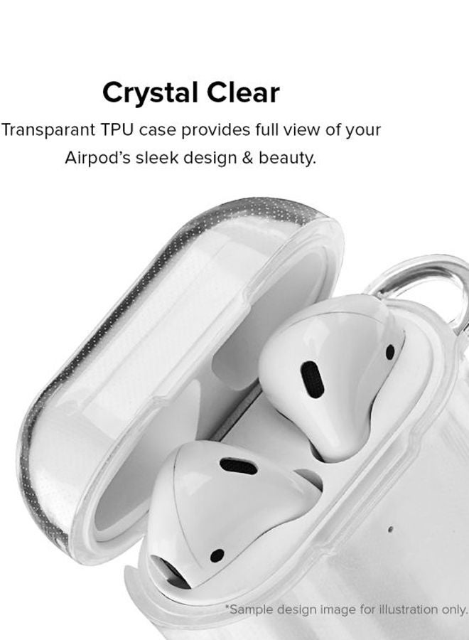 Stylizedd Classic Series Mrs. Always Right Printed Case Cover With Carabiner For Apple AirPods 2/1 Clear/Pink/Black - Image 4