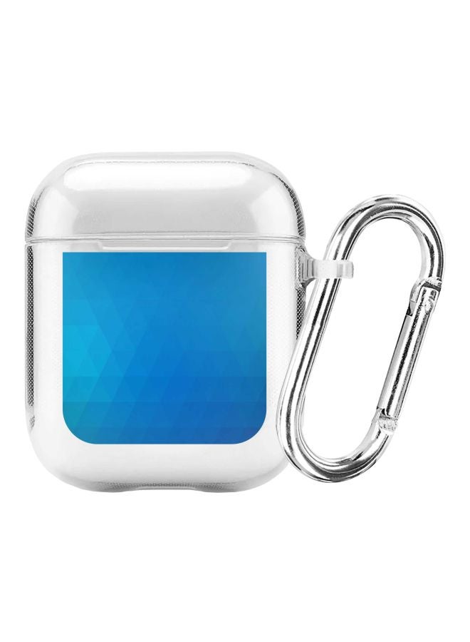 Stylizedd Classic Series Ocean Prism Printed Case With Carabiner For Apple AirPods 2/1 Clear/Blue  - Image 1