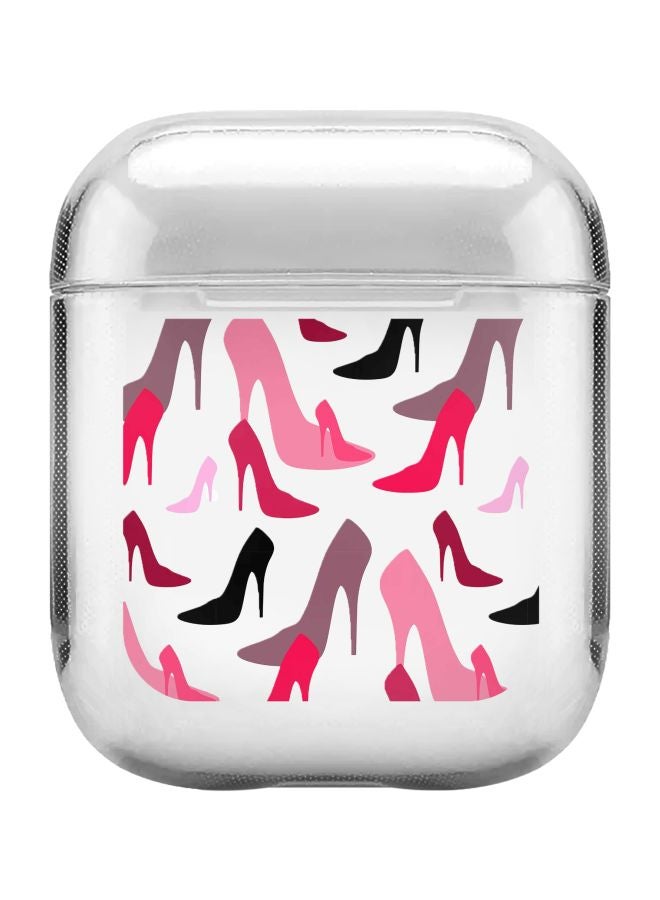 Stylizedd Classic Series Hot Heels Printed Protective Case For Apple AirPods 1/2 Clear/Pink/Black - Image 1