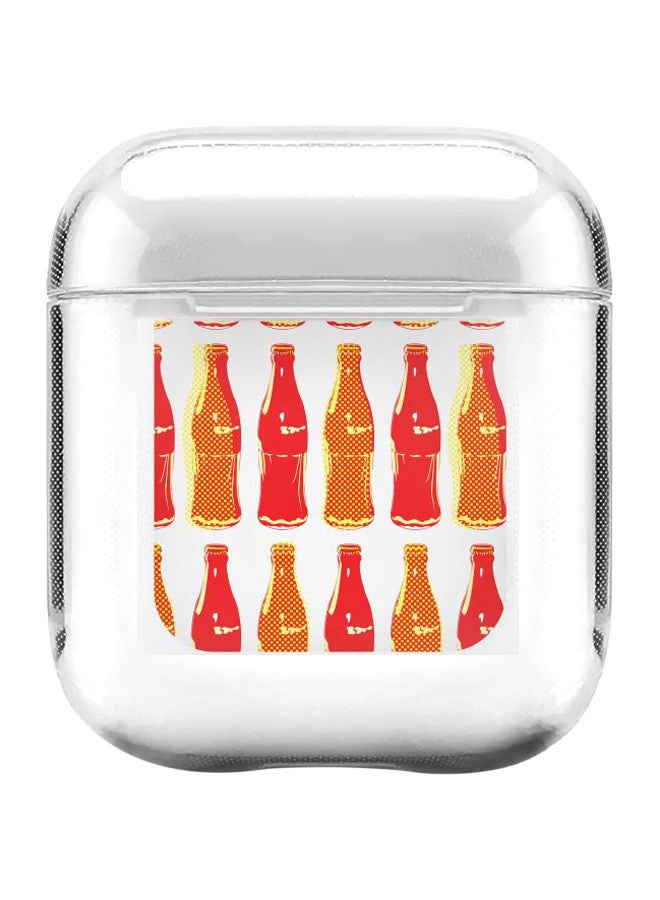 Stylizedd Classic Series Retro Cola Printed Case For Apple AirPods 1/2 Clear/Red/Yellow  - Image 1
