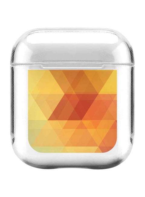 Classic Series Printed Protective Case With Carabiner For Apple AirPods Pro Generation 1/2 (2019) Clear/Yellow/Brown