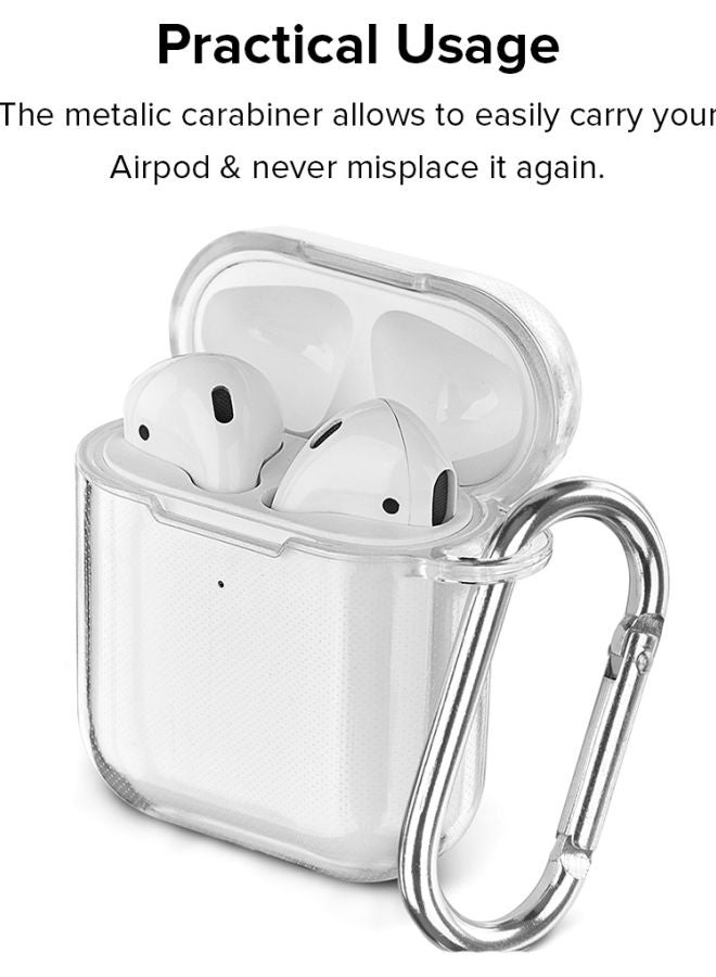 ستايلايزد غطاء حماية من سلسلة كلاسيك بطبعة عبارة "Low Battery" لسماعات أبل آيربودز 2/1 مزود بحلقة شفاف/أسود/أحمر - Image 3