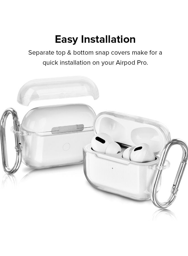 Stylizedd Classic Series Rider 1968 Printed Case Cover With Carabiner For Apple AirPods Pro Clear/Maroon  - Image 3