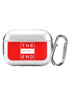 Classic Series The Infiniti End Printed Case For Apple AirPods Pro Clear/Red