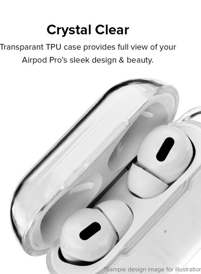 Stylizedd - Classic Series The Infiniti End Printed Case For Apple AirPods Pro Clear/Red - Image 1