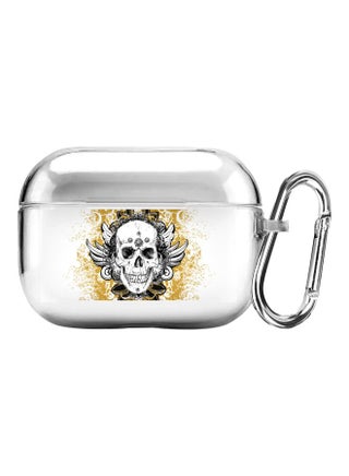 Classic Series Skull Cult Printed Case With Carabiner For Apple AirPods Pro Clear/Black/Brown - v1600689997/N40574130A_1
